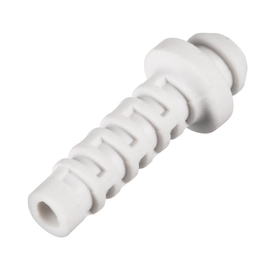 Harfington Uxcell 10pcs 3mm Inner Dia PVC Strain Relief Cord Boot Protector Power Tool Hose White