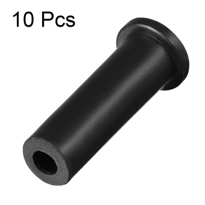 Harfington Uxcell 10pcs 10-6mm PVC Strain Relief Cord Boot Protector 39mm for Power Tool  Black