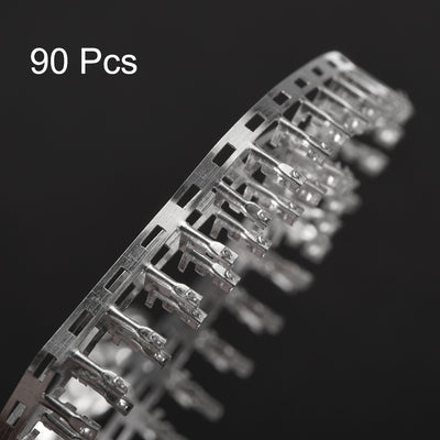 Harfington Uxcell 90pcs Silver Tone Metal PH2.0 Female Pin Terminal Connector for Jumper Wire