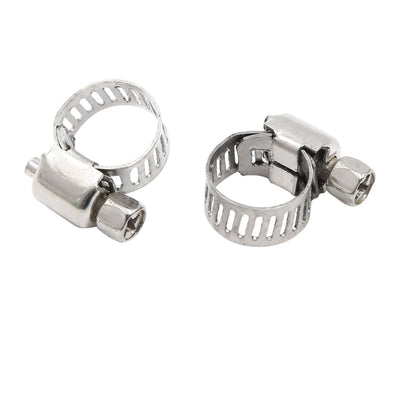 Harfington Uxcell 24pcs 8-12MM Stainless Steel Car Vehicle Drive Hose Clamp Fuel Line  Clip