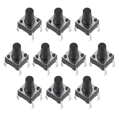 Harfington Uxcell 6x6x9.5mm Panel Mini/Micro/Small PCB Momentary Tactile Tact Push Button Switch DIP 10PCS