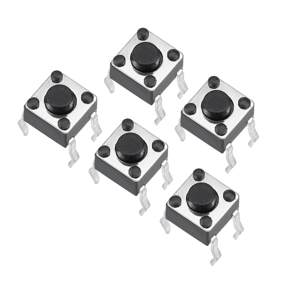 Micro Panel Button Uxcell 4.5x4.5x3.8mm Panel Mini/Micro/Small PCB Momentary Tactile Tact ...