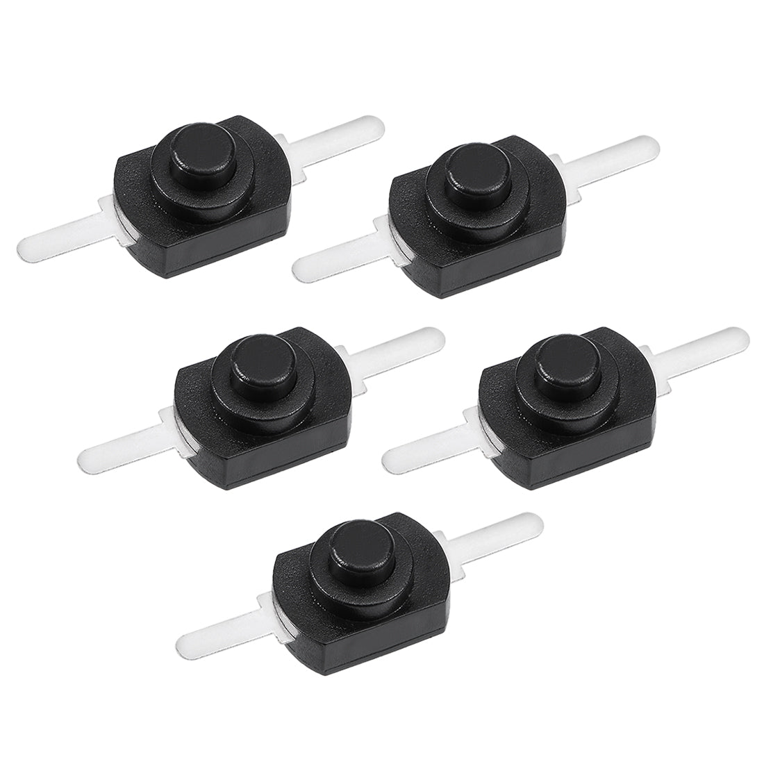 uxcell Uxcell 5 Pcs 2 Terminal PCB Latching Tactile Tact Push Button Switch for Torch