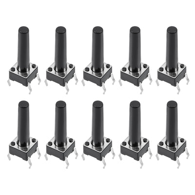 Harfington Uxcell 6x6x18mm Panel Mini/Micro/Small PCB Momentary Tactile Tact Push Button Switch DIP 10PCS