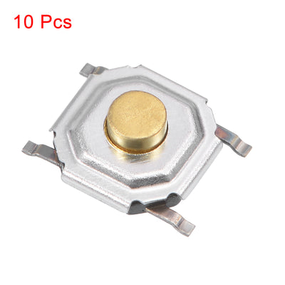 Harfington Uxcell 10PCS 5x5x2mm Momentary Panel PCB Surface Mounted Devices SMT Mount 4 Pins Push Button SPST Tactile Tact Switch