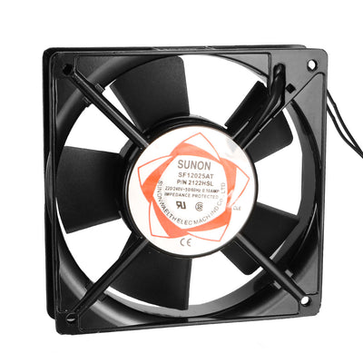 uxcell Uxcell Cooling Fan 120mm x 120mm x 25mm SF12025AT AC 220-240V 0.10A Long Life Sleeve Bearings
