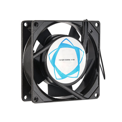 uxcell Uxcell Cooling Fan 92mm x 92mm x 25mm SF9225AT AC 110V/120V 0.14A Dual Ball Bearings