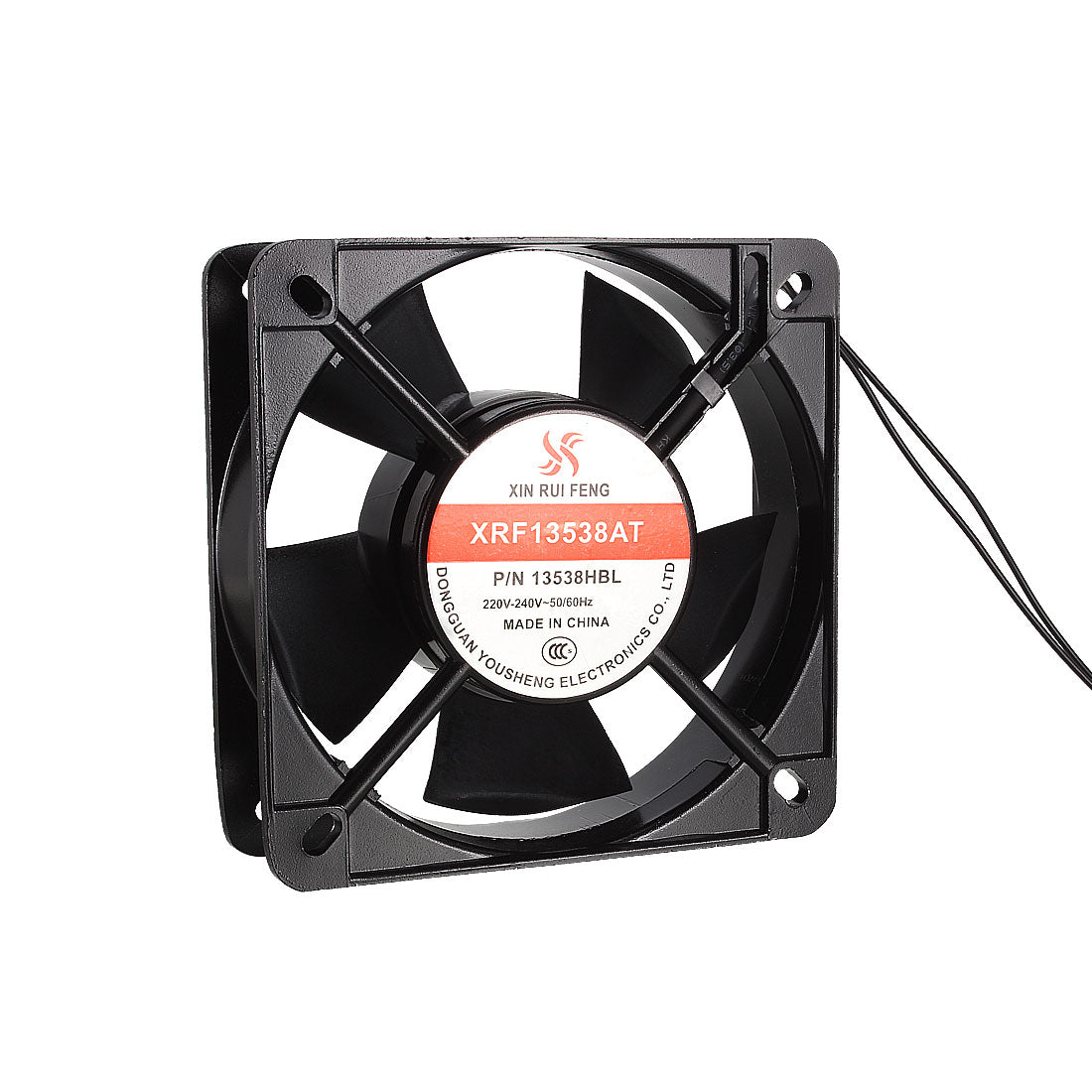 uxcell Uxcell Cooling Fan 135mm x 135mm x 38mm XRF13538AT AC 220-240V Dual Ball Bearings