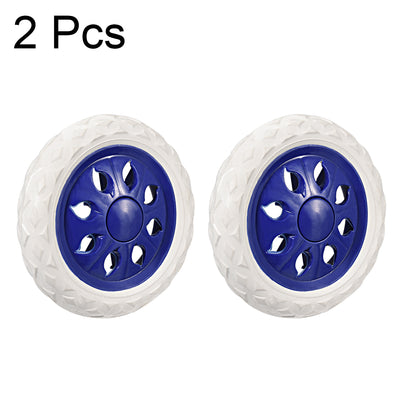 Harfington Uxcell Shopping Cart Wheels Trolley Caster Replacement mm Dia Rubber Foaming 2pcs