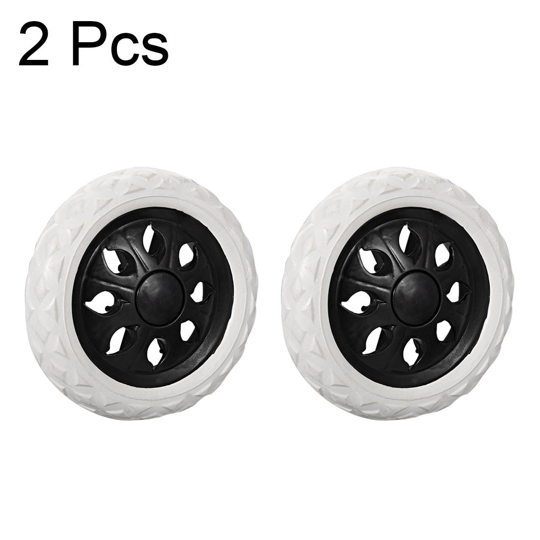 uxcell Uxcell Shopping Cart Wheels Trolley Caster Replacement mm Dia Rubber Foaming 2pcs