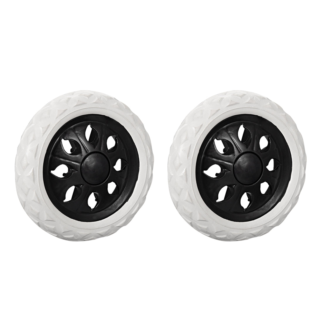uxcell Uxcell Shopping Cart Wheels Trolley Caster Replacement mm Dia Rubber Foaming 2pcs