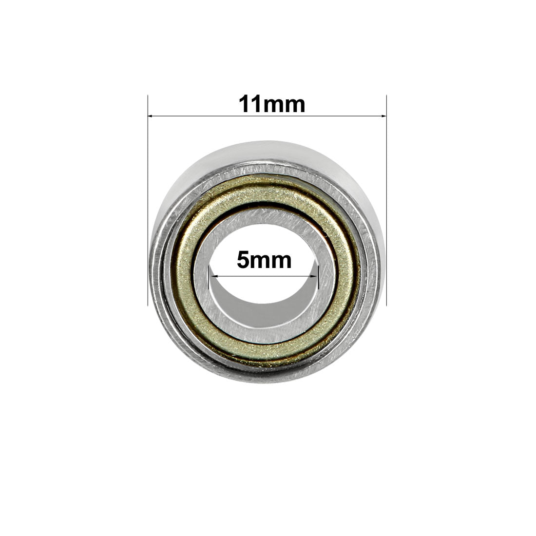 uxcell Uxcell Deep Groove Ball Bearings Metric Double Shielded Carbon Steel Z1 Level