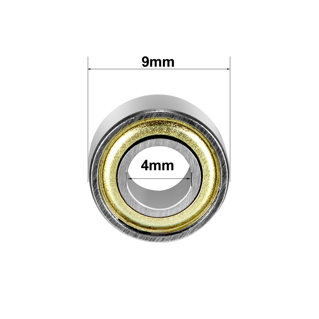 uxcell Uxcell Deep Groove Ball Bearing 684ZZ Double Shield, 4 x 9 x 4mm Carbon Steel Bearings, 20pcs