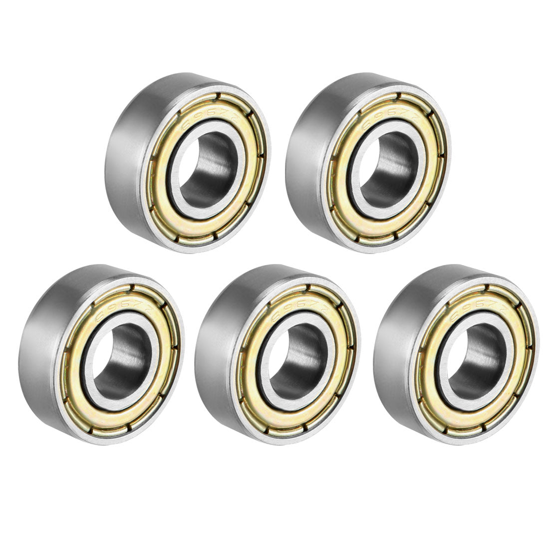 uxcell Uxcell Deep Groove Ball Bearings Metric Double Shielded Carbon Steel Z1