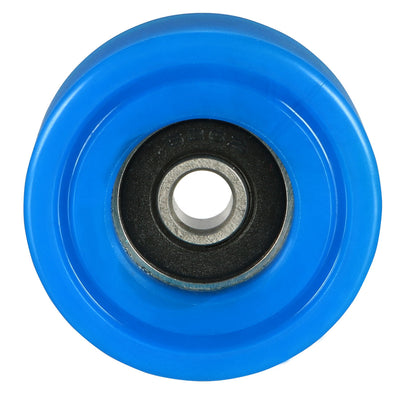 Harfington Uxcell 8x45x14mm Roller Idler Bearing Pulley Sliding Conveyor Wheel Blue