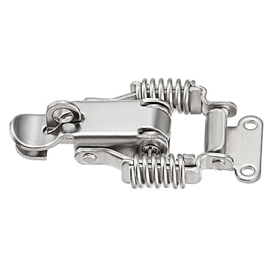 Harfington Uxcell 4pcs 304 Stainless Steel Spring Loaded Toggle Latch Catch Clamp 66mm