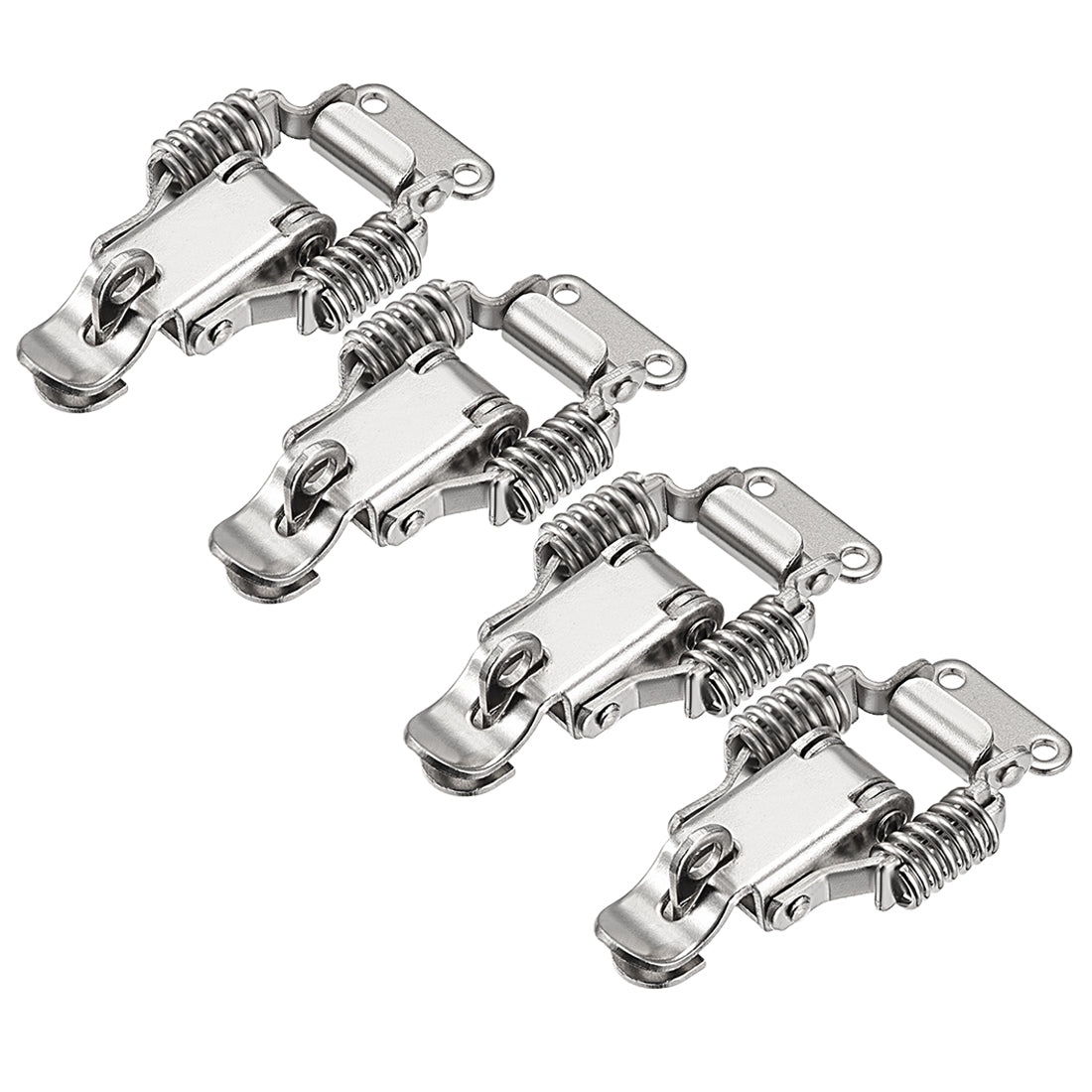 uxcell Uxcell 4pcs 304 Stainless Steel Spring Loaded Toggle Latch Catch Clamp 66mm