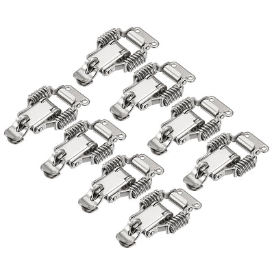 Harfington Uxcell 8pcs 304 Stainless Steel Spring Loaded Toggle Latch Catch Clamp 66mm