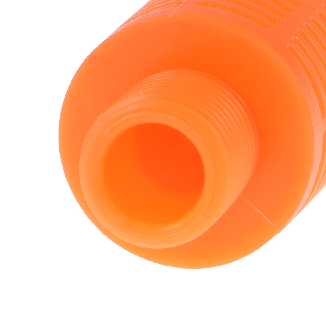 Uxcell Uxcell Plastic Pneumatic Muffler Exhaust Air Line Silencer 1/8 PT Orange, 10pcs