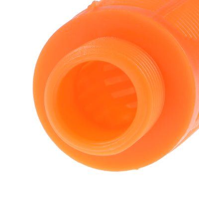 Harfington Uxcell Plastic Pneumatic Muffler Exhaust Air Line Silencer 3/8 PT Orange, 2pcs