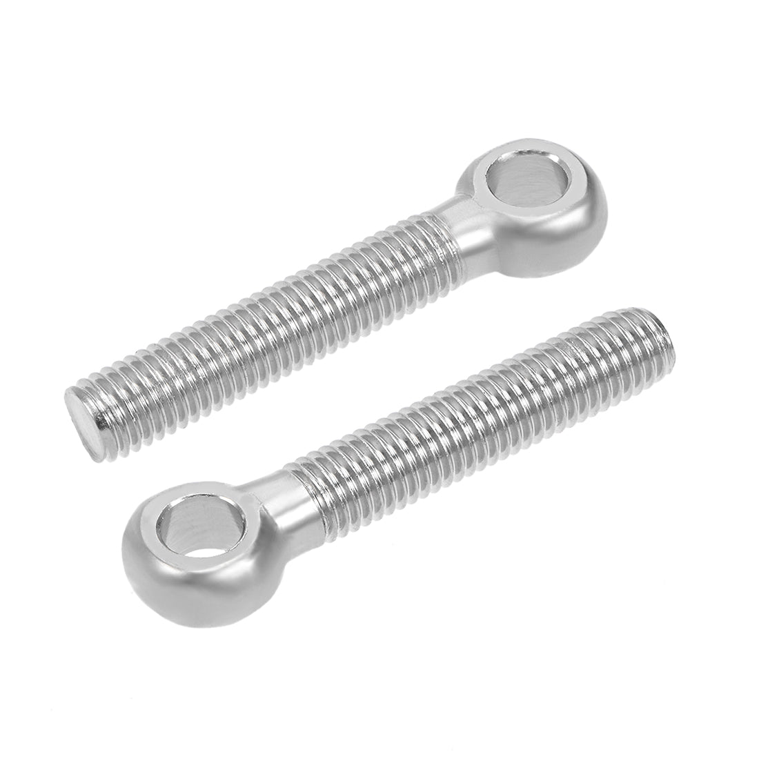 Uxcell Uxcell M12 x 70mm 304 Stainless Steel Machine Shoulder Lift Eye Bolt Rigging 5pcs Silver Tone