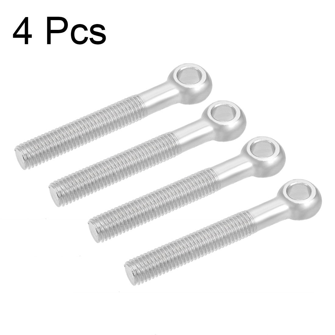 Uxcell Uxcell M5 x 45mm 304 Stainless Steel Machine Shoulder Lift Eye Bolt Rigging 4pcs