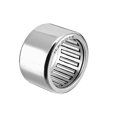 Harfington Uxcell HK Series Needle Roller Bearings, Open End, Stamping Steel Drawn Cup, Metric