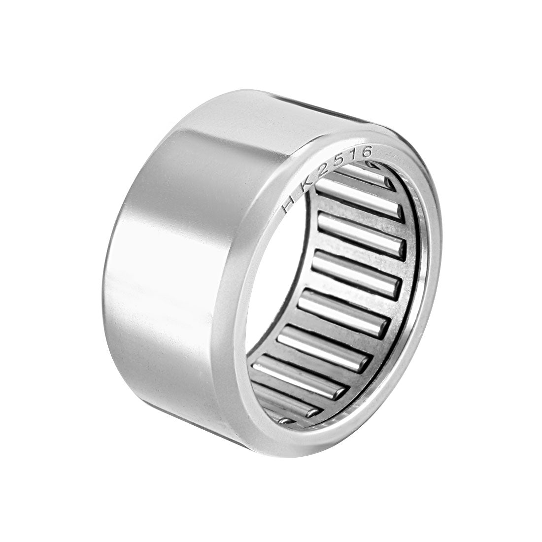 uxcell Uxcell HK Series Needle Roller Bearings, Open End, Stamping Steel Drawn Cup, Metric