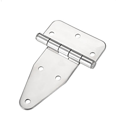 Harfington Uxcell T-Strap Heavy Shed Hinge Gate Door Hinges 304 Stainless Steel, 137mm Overall Length
