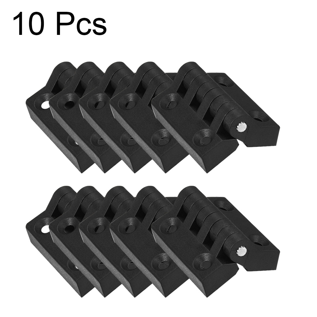 uxcell Uxcell 10pcs Cabinet Gate Closet Door 39mm Length ABS Nylon Hinge