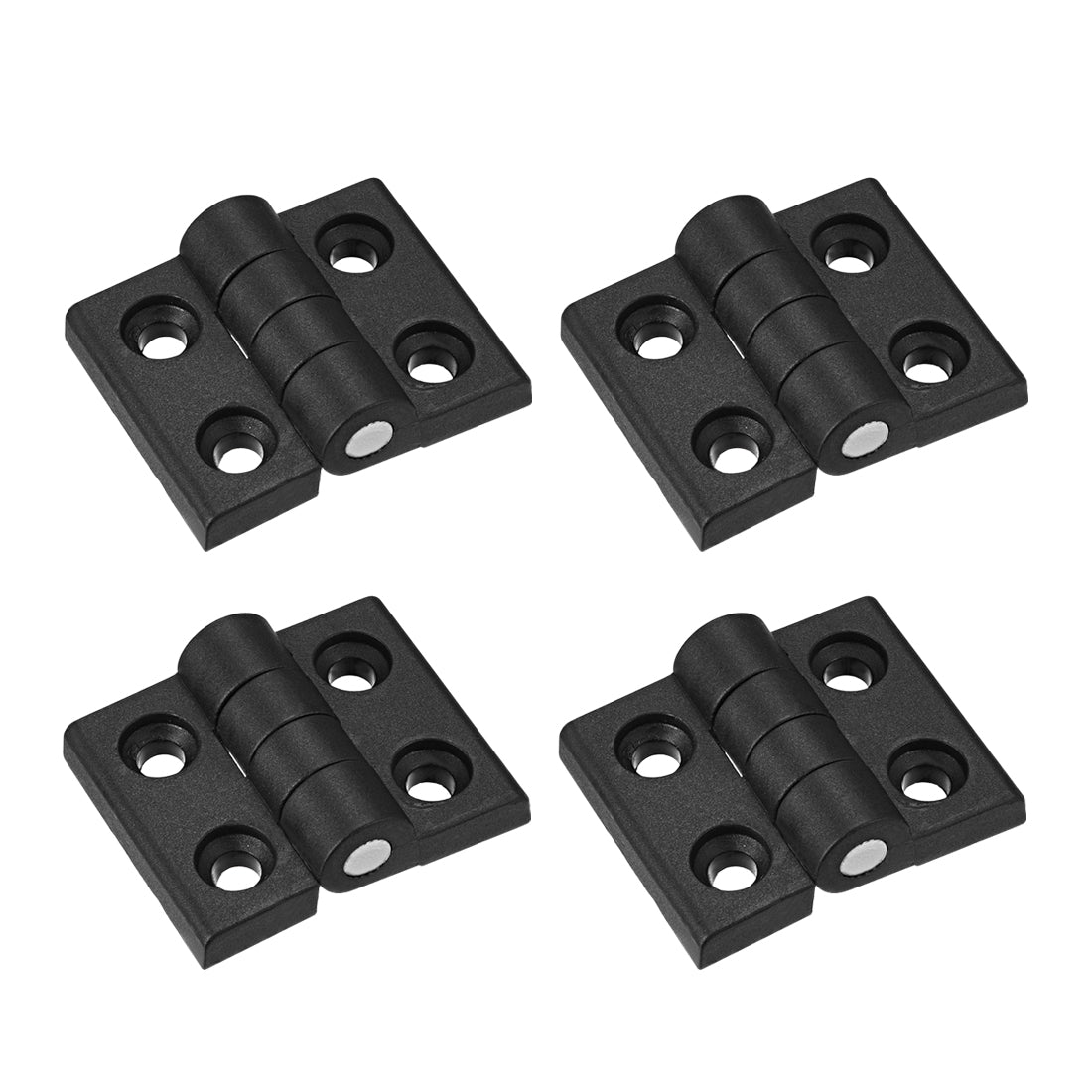 uxcell Uxcell 4pcs Cabinet Gate Closet Door 57mm Length ABS Nylon Hinge
