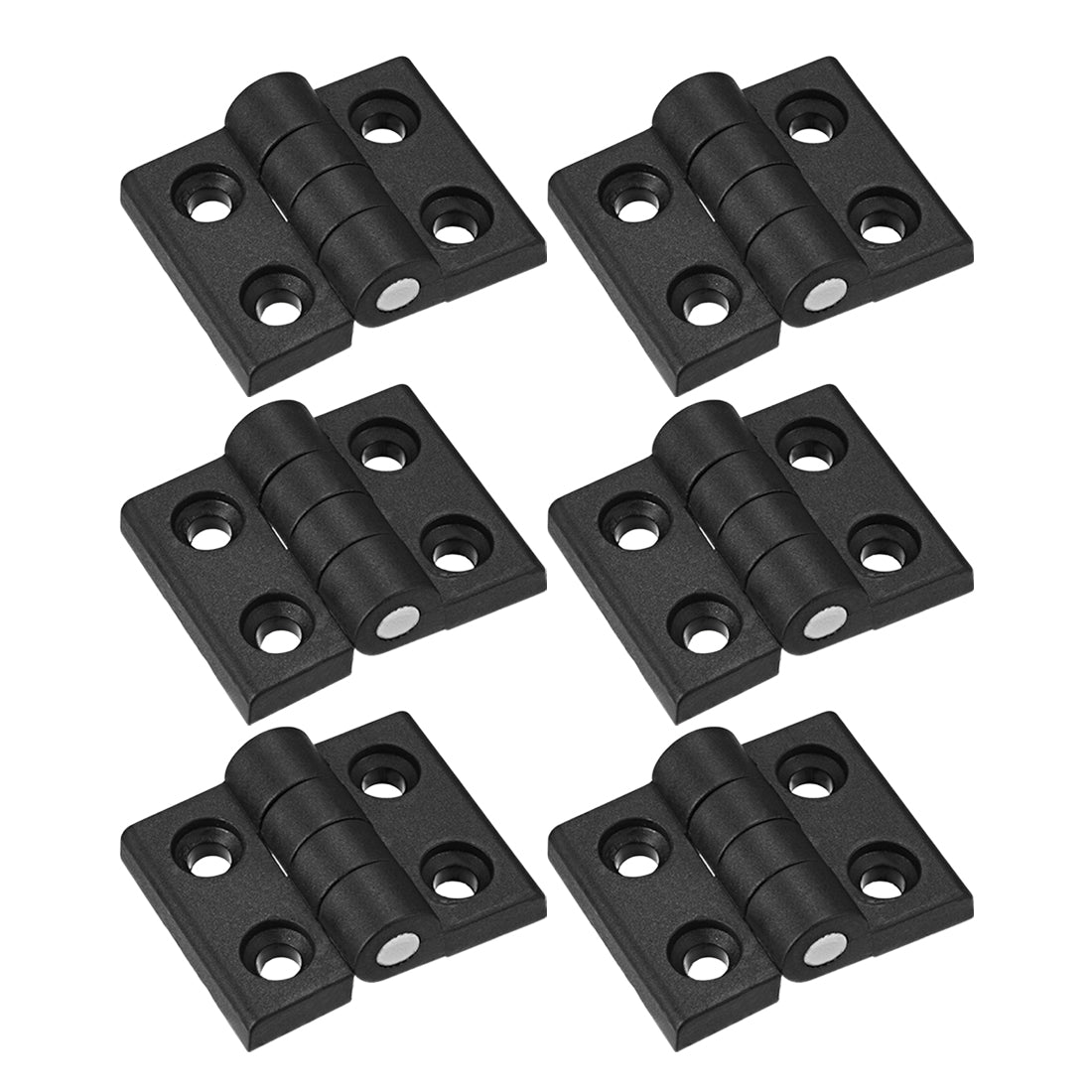 uxcell Uxcell 6pcs Cabinet Gate Closet Door 57mm Length ABS Nylon Hinge