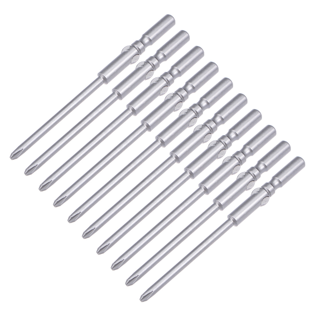 Uxcell Uxcell 10 Pcs 5mm Shank 60mm Length 3.5mm Phillips PH1 Magnetic S2 Screwdriver Bits