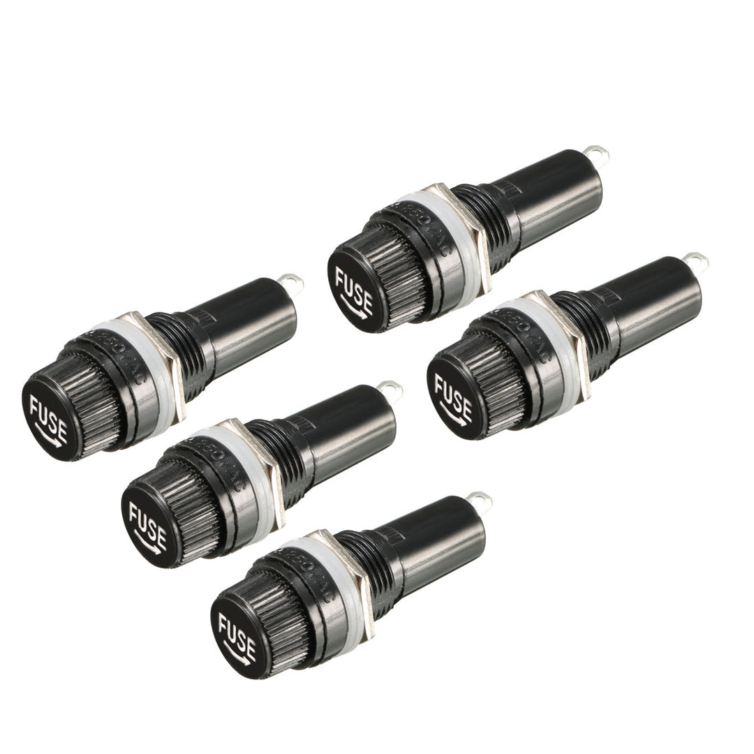 250v Fuse 15mm Thread Screw Cap Panel Mounted 6mmx30mm Fuse Holder AC 125V/15A Fuse Panel