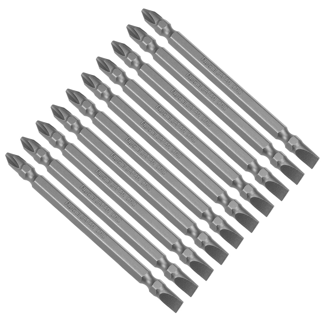 Uxcell Uxcell 10Pcs 150mm Long S2 Magnetic Phillips-Slotted Screwdriver Bits 6PH2 SL6 Hex Head