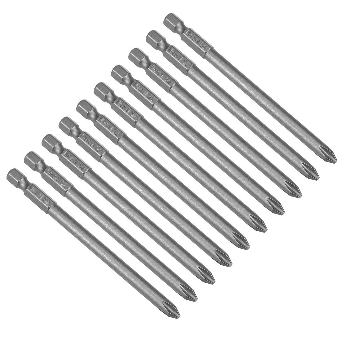 Uxcell Uxcell 10pcs 100mm 1/4" Hex Shank 4.5mm PH1 Magnetic Phillips Head Screwdriver Bits S2