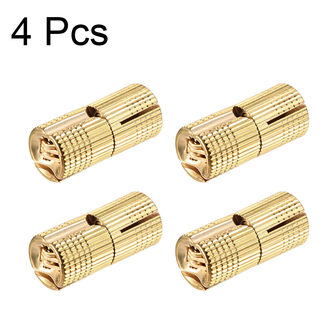 uxcell Uxcell Cylindrical 12mm Invisible Furniture Hinge Concealed Hinge 180 degree Opening Angle 4pcs