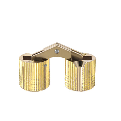 Harfington Uxcell Cylindrical 18mm Invisible Furniture Hinge Concealed Hinge 180 degree Opening Angle