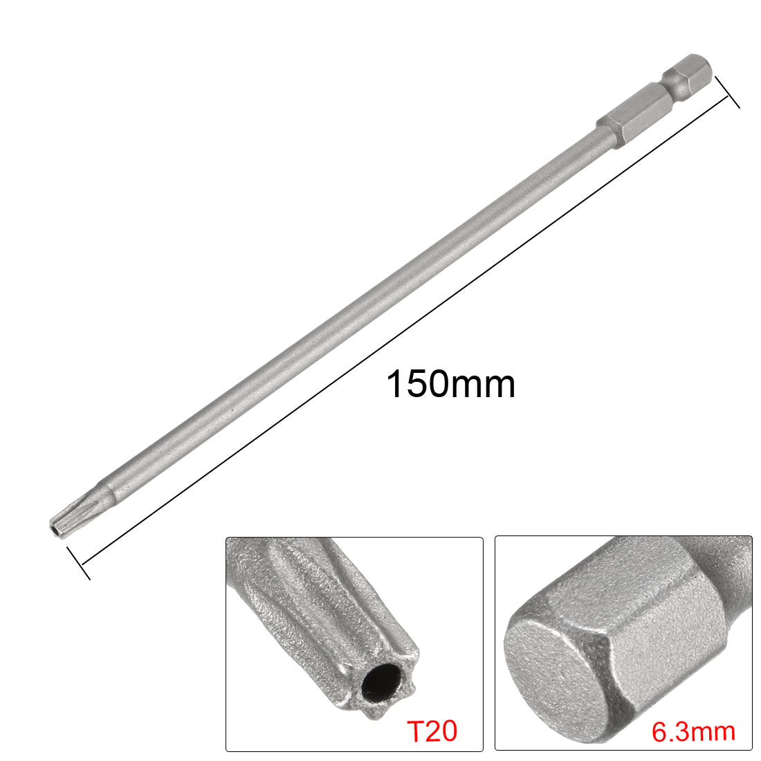 Carantee Torx Bitset – 12-teilig, 1/4" Sechskant, S2 Stahl, Magnetisch, 3 Zoll Lang