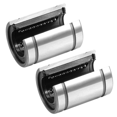 uxcell Uxcell LM16UUOP Linear Ball Bearings Open Type, 16mm Bore Dia, 28mm OD, 37mm Length 2Pcs