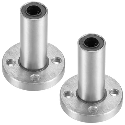Harfington Uxcell Linear Motion Ball Bearings Extra Long Round Flanged