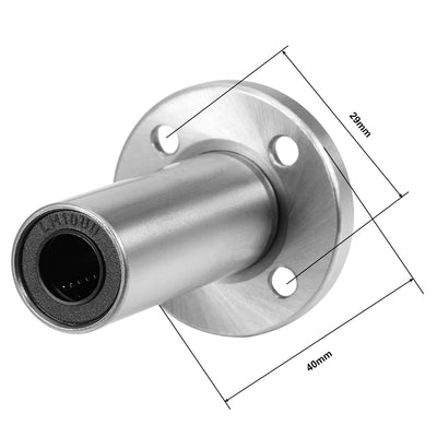Harfington Uxcell Linear Motion Ball Bearings Extra Long Round Flange