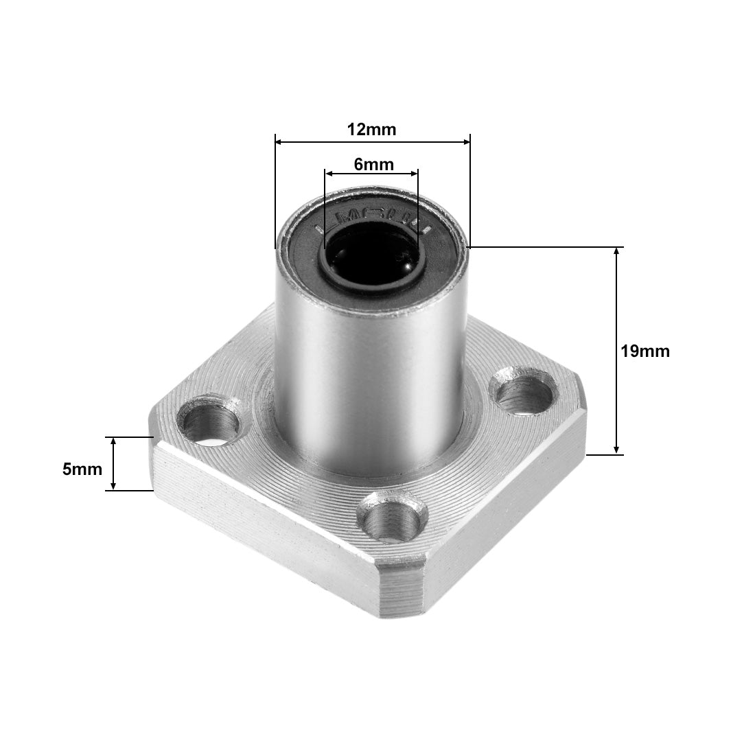 uxcell Uxcell Linear Motion Ball Bearings Square Flanged