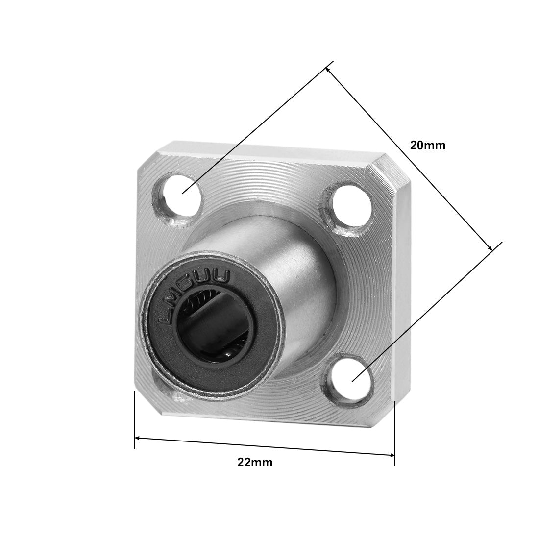 uxcell Uxcell Linear Motion Ball Bearings Square Flanged
