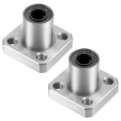 Harfington Uxcell Linear Motion Ball Bearings Square Flanged