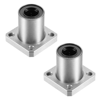 Harfington Uxcell Linear Motion Ball Bearings Square Flanged