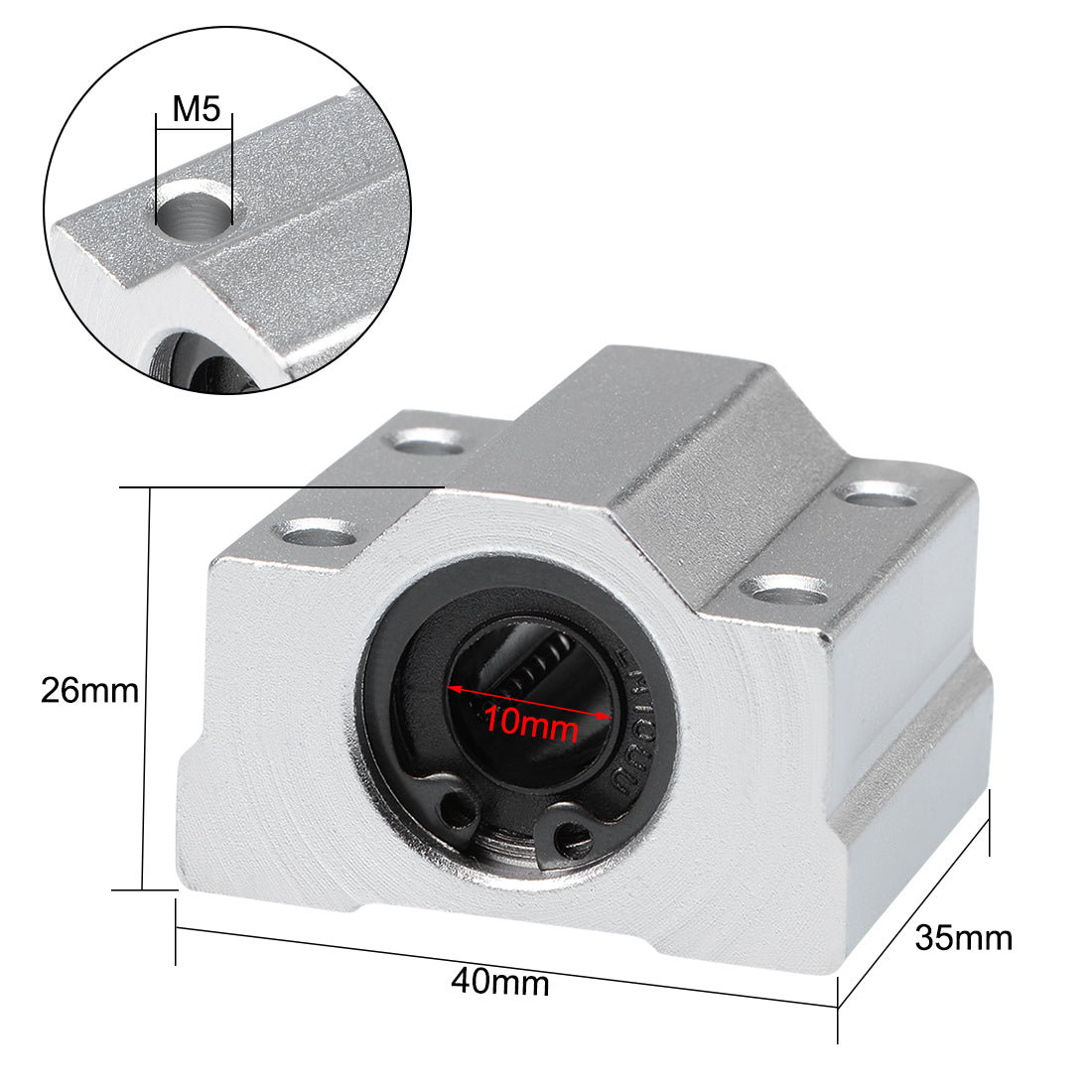 Uxcell Linear Ball Bearing Motion Slide Block Units Bearings Harfington uxcell-linear-ball-bearing-motion-slide-block-units-bearings-harfington