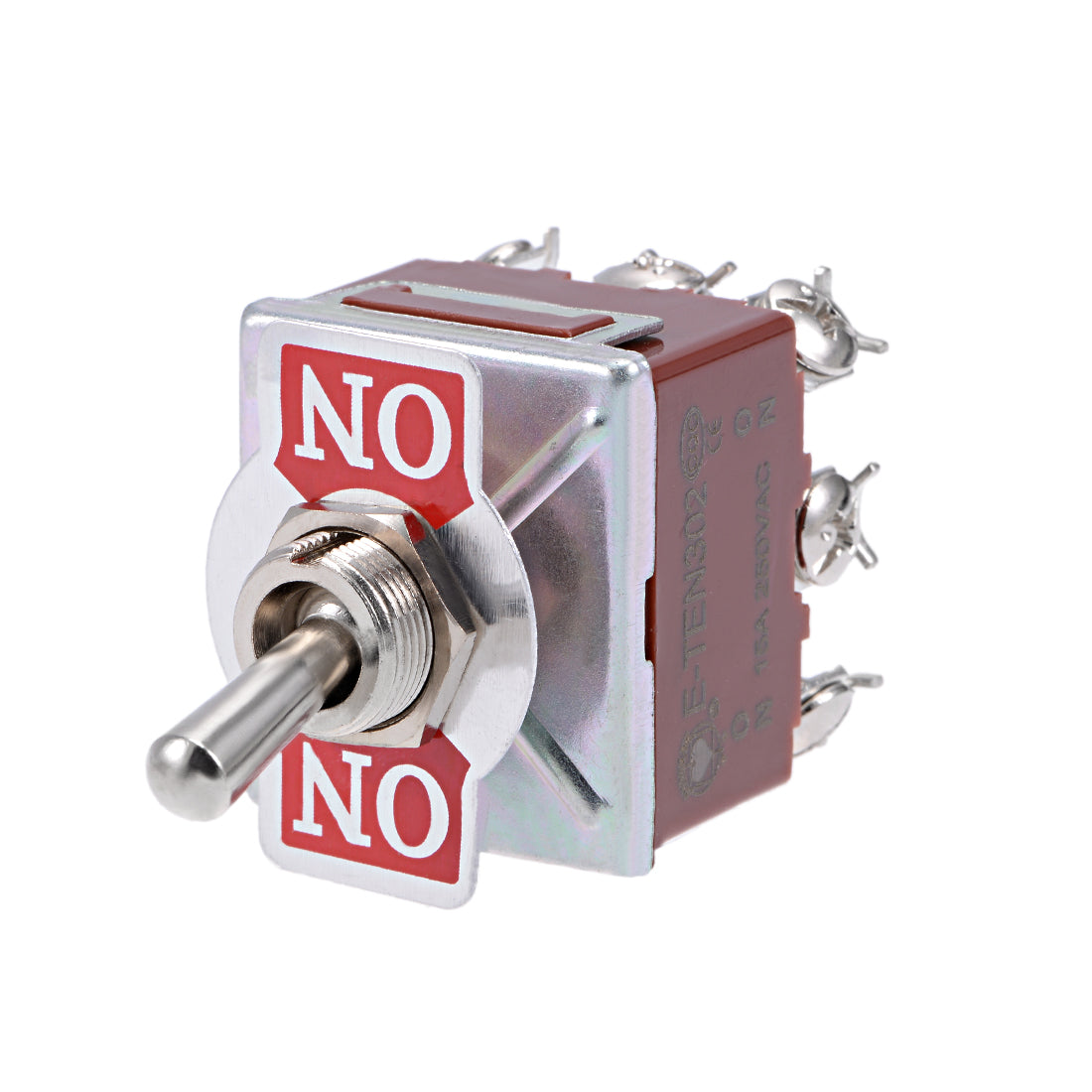 Uxcell 3PDT Lacthing Rocker Toggle Switch Heavy-Duty 15A 250V 9P ON/ON ...