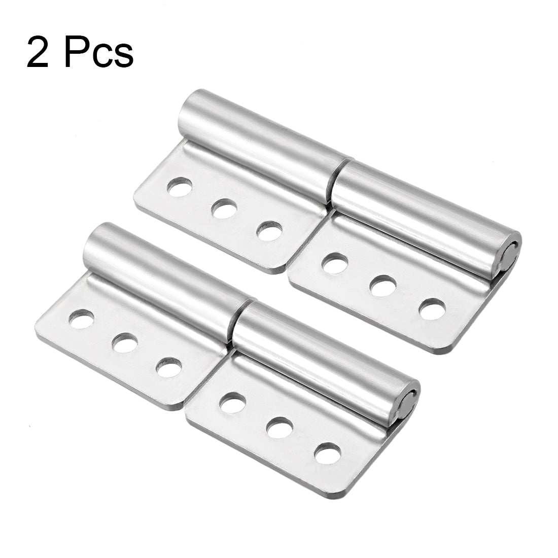 uxcell Uxcell 4-inch Long Steel Small Slip Joint Flag Hinge - Lift Off Left Handed Lid Door 2pcs