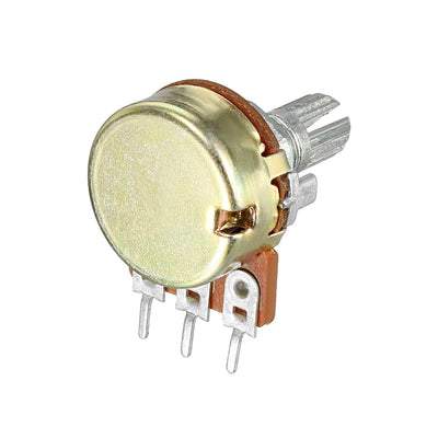 Harfington Uxcell WH148 50K Ohm Variable Resistors Single Turn Rotary Carbon Film Taper Potentiometer 10pcs